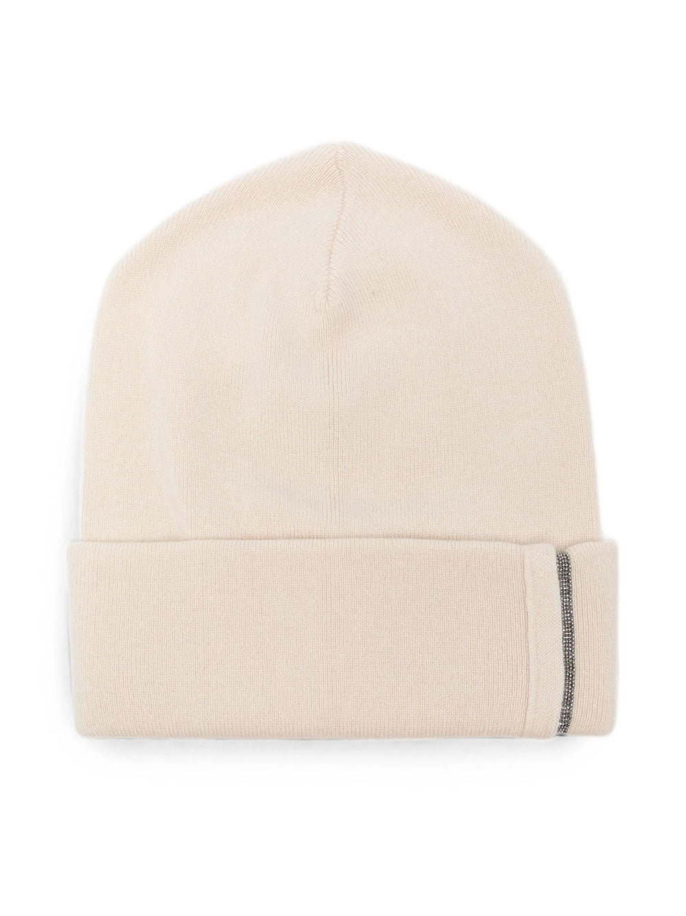 BRUNELLO CUCINELLI Ribbed Cashmere Knit Beanie With Monili Detail Women