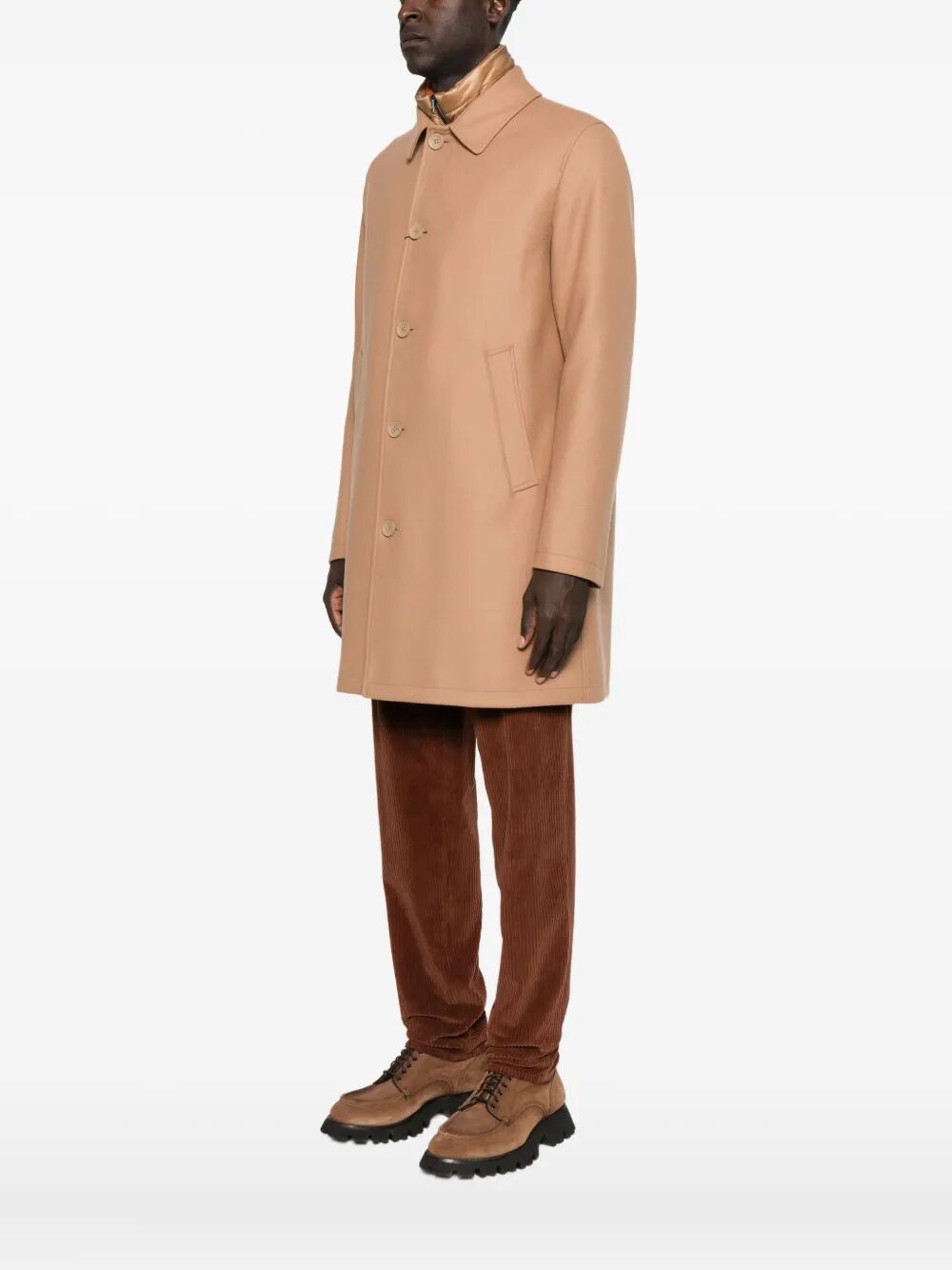 HERNO Herno Men Single-Breasted Padded Coat