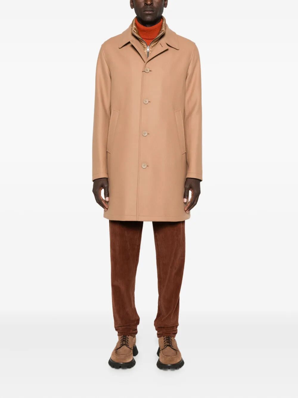 HERNO Herno Men Single-Breasted Padded Coat