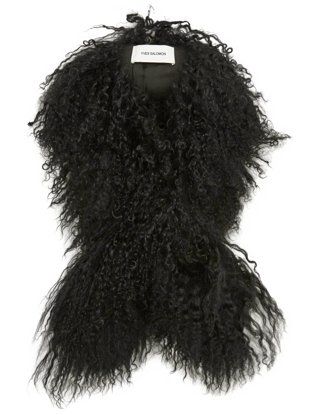 YVES SALOMON Scarf Long Hair Lamb Women