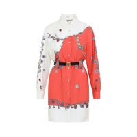 Versace Twill Silk Stolen Jewels Dress Women