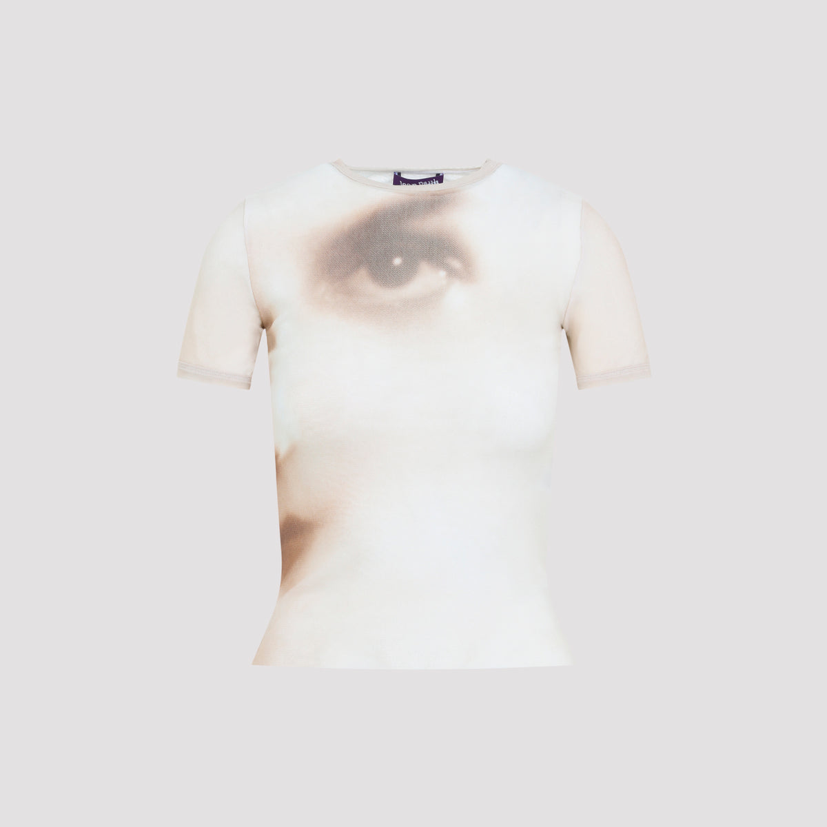 Jean Paul Gaultier Mesh Baby Printed Face T-Shirt Women