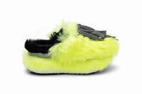 Hogan Fur-Trimmed Lace-Up Slip-On Sneakers