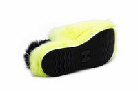 Hogan Fur-Trimmed Lace-Up Slip-On Sneakers