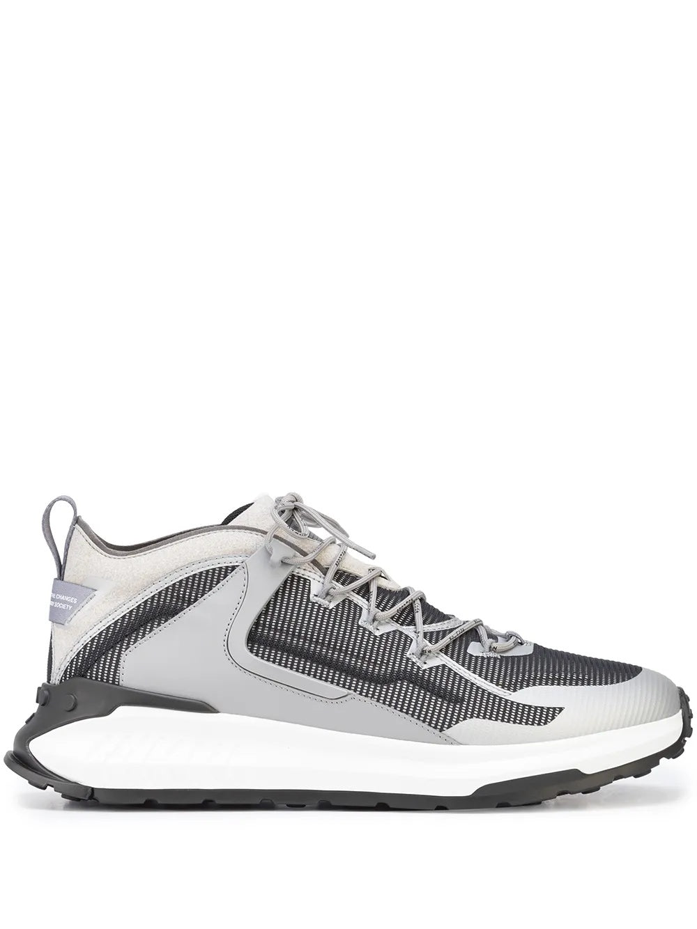 Tods Multi-Panel Mesh and Synthetic Lace-Up Sneakers