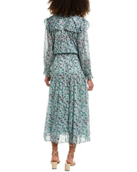 Isabel Marant Womens Étoile Eina Midi Dress, 38, Green