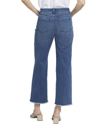 Nydj Teresa Mission Blue Ankle Crop Jean