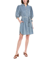 Stellah Belted Shirtdress Blue