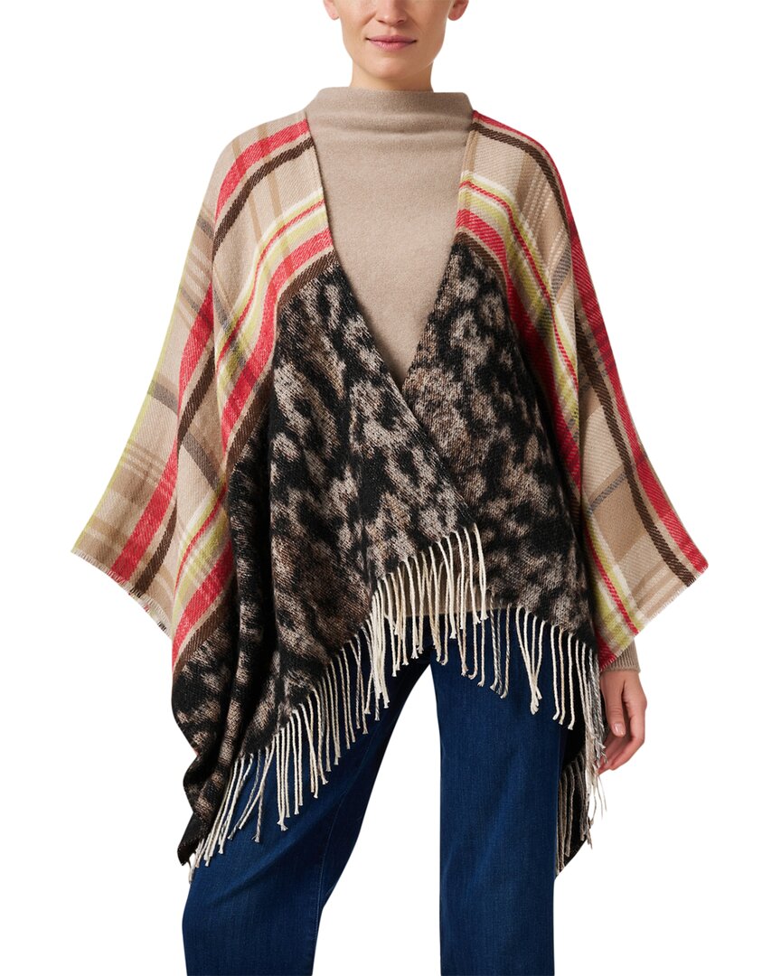 Marc Cain Marc Cain Print Wool & Alpaca-Blend Cape