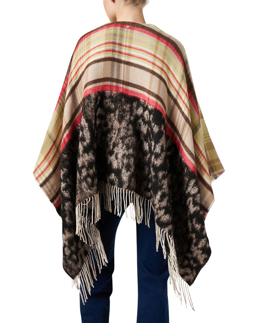 Marc Cain Marc Cain Print Wool & Alpaca-Blend Cape