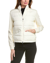 Moncler Moncler Nylon Zip-Up Cardigan