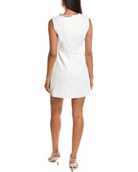 Milly Nyra Crepe Crystal Embellished Mini Dress