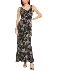 Norma Kamali Deep Drape Neck Gown Black