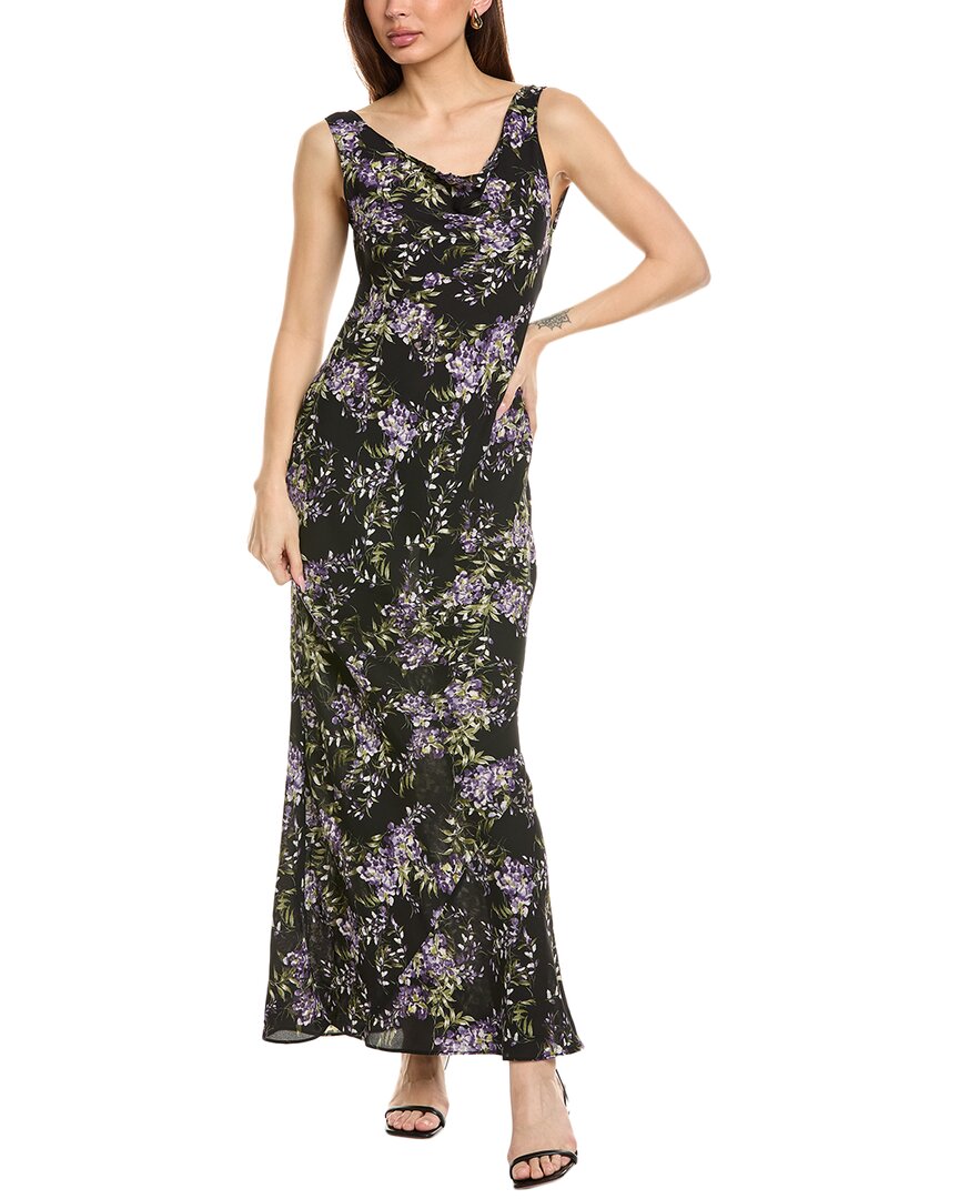Norma Kamali Deep Drape Neck Gown Black