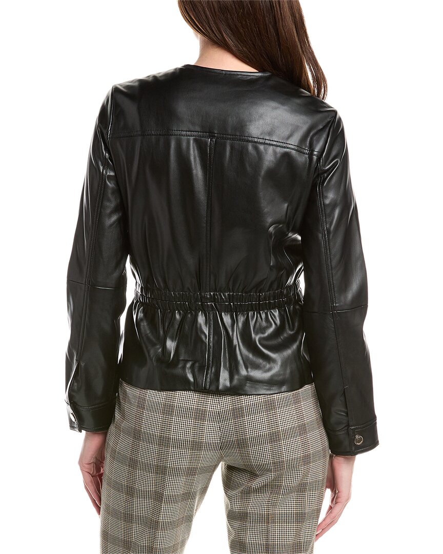 Elie Tahari Elastic Detail Waist Jacket