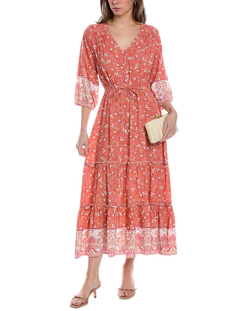 Walker & Wade Carrie Maxi Dress Orange