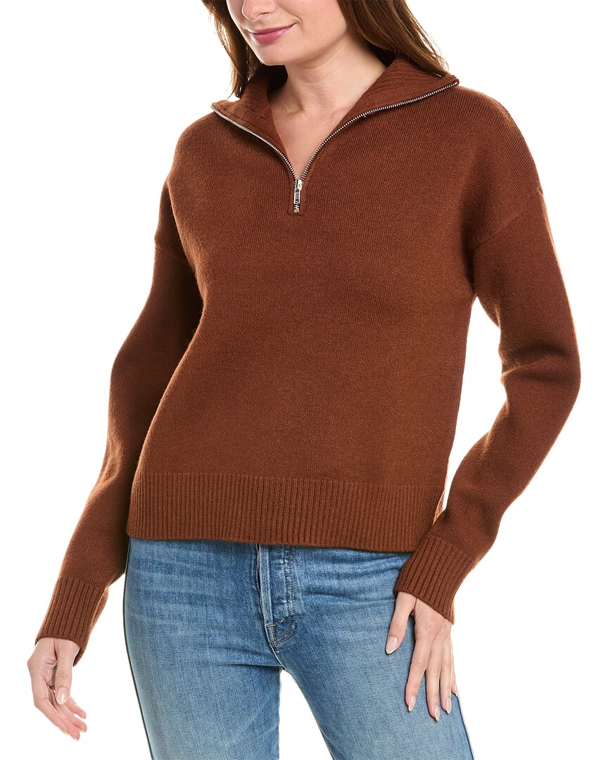 Aiden Zip-Up Sweater Regular 12 (L) Brown Multi