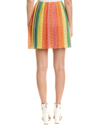 Valentino Lace Silk-Blend Mini Skirt