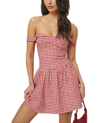 Adele Berto Linen Dress Red 0