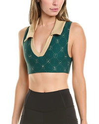 Weworewhat Polo Bra Green