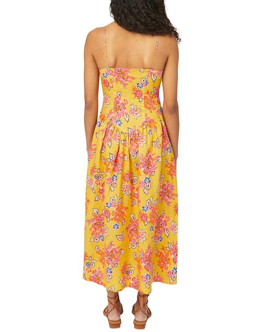 Rhode Sophie Linen Midi Dress
