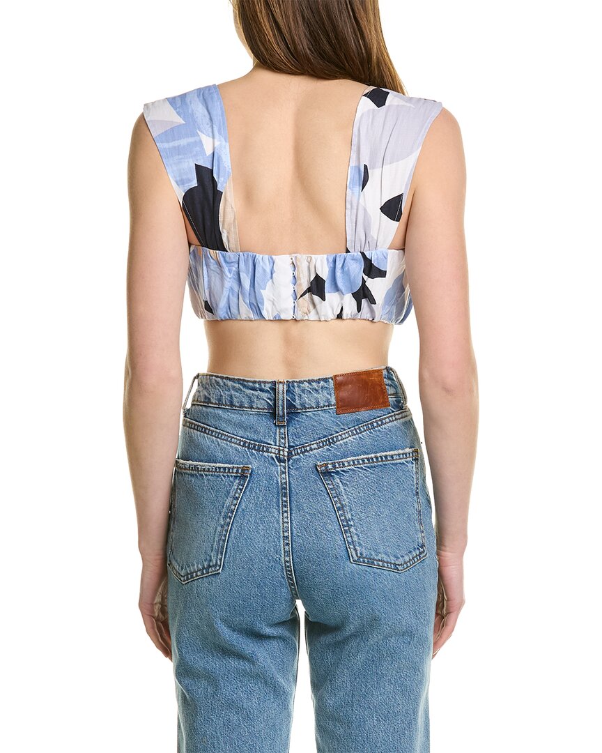 Rumer Leila Linen Crop Top