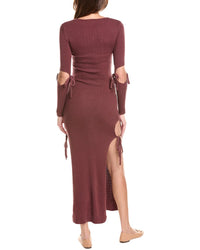 27 Miles Malibu Ribbed Wool-Blend Maxi Dress