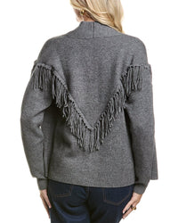 Meir Fringe Wool & Cashmere-Blend Cardigan