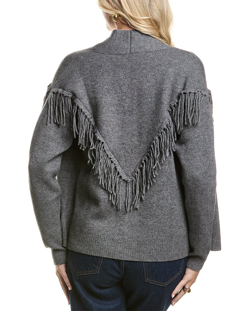 Meir Fringe Wool & Cashmere-Blend Cardigan
