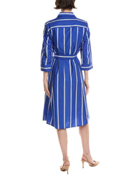 Anne Klein Tie Waist Midi Shirtdress