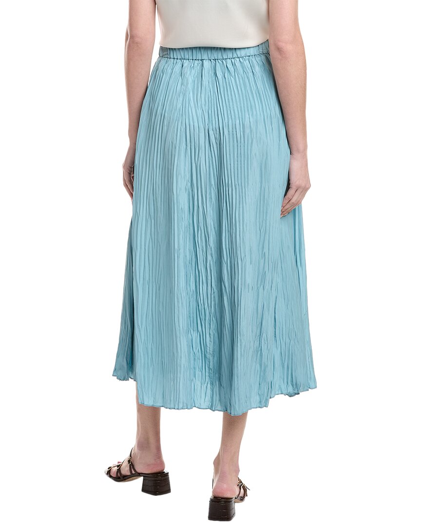 Eileen Fisher Pleated Silk Flare Skirt