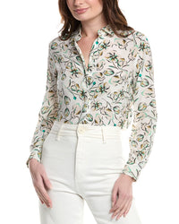 Marella Marella Womens  Goccia Silk Shirt, 6, White