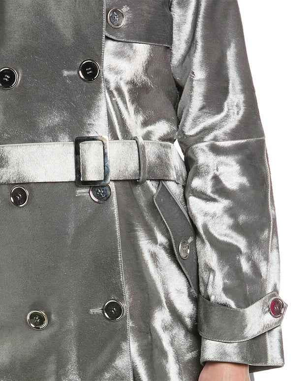 Michael Kors Collection Haircalf Trench Coat