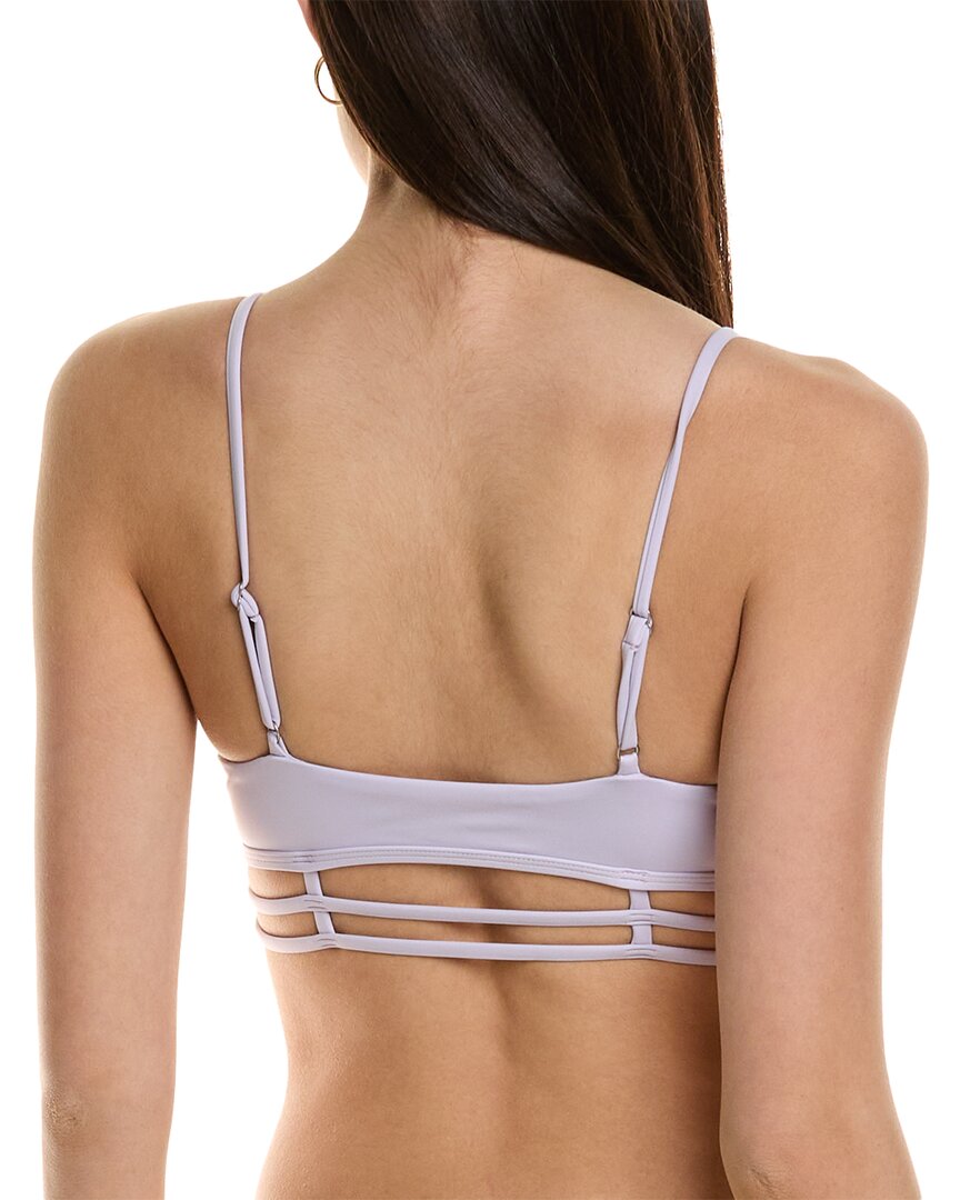 Simkhai Eunice Strappy Solid Bikini Top