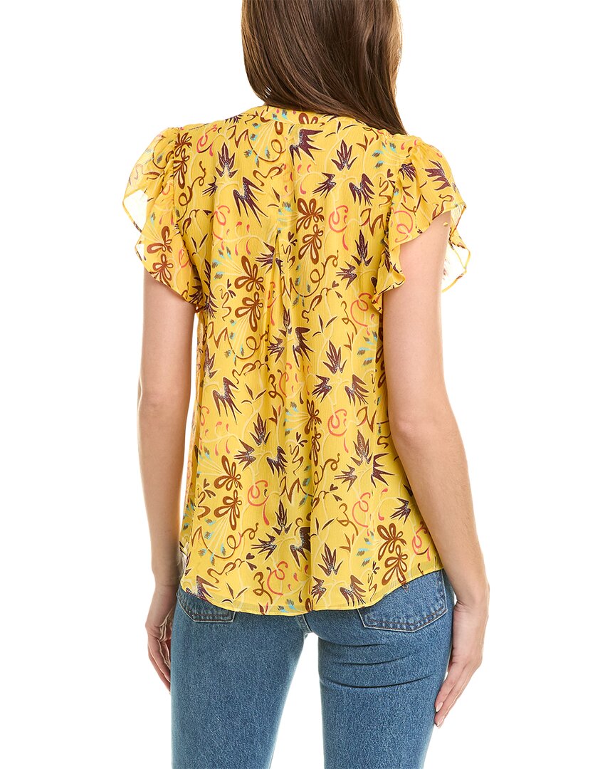 A.L.C. Birds Of Paradise Silk Top