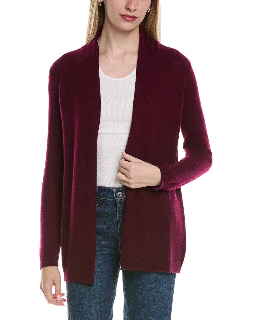 Sofiacashmere Drape Wool & Cashmere-Blend Cardigan