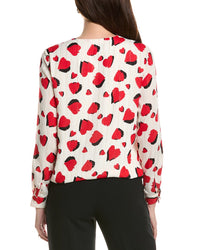 T Tahari Wrap Blouse