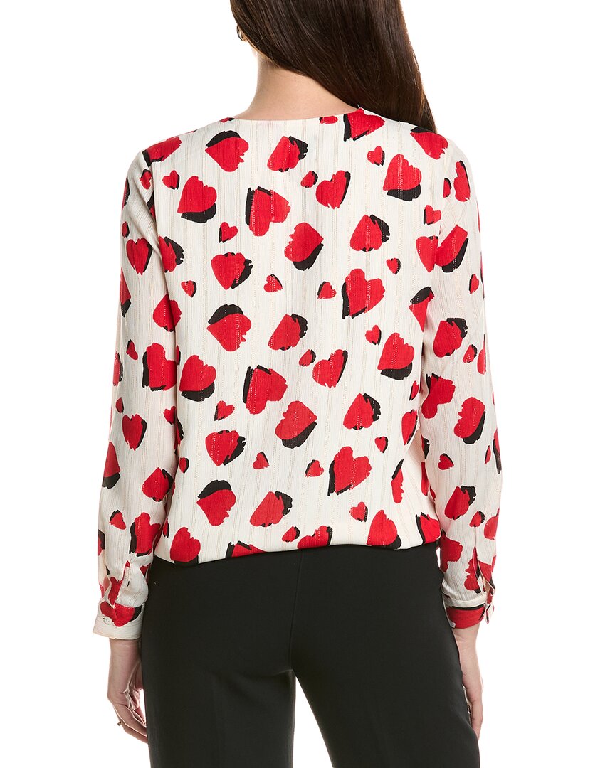 T Tahari Wrap Blouse