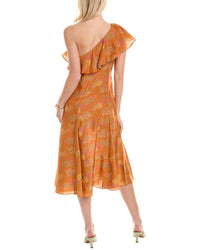 Rebecca Taylor Isabelle Silk Midi Dress