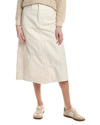 Re/Done Mid-Rise Seamed Skirt