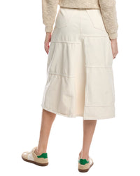 Re/Done Mid-Rise Seamed Skirt