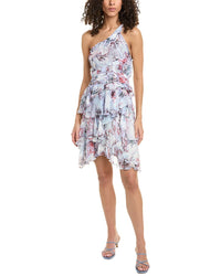 Iro Tiered Halter Dress 34 Purple