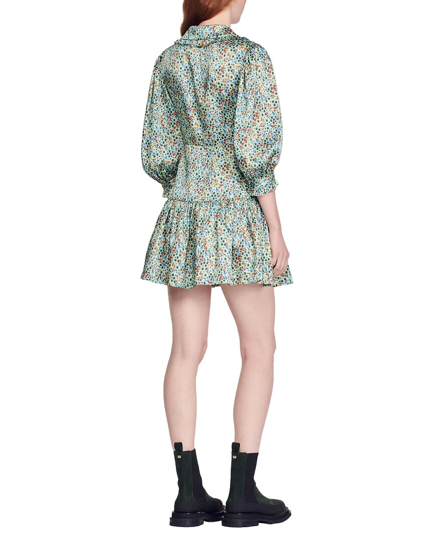 Sandro Woven Silk Dress