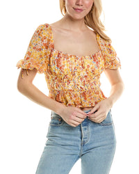 Staud Faye Top Orange