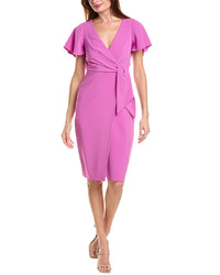 Elie Tahari Faux Wrap Dress Purple