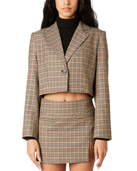 Nia Cropped Jacket Chestnut