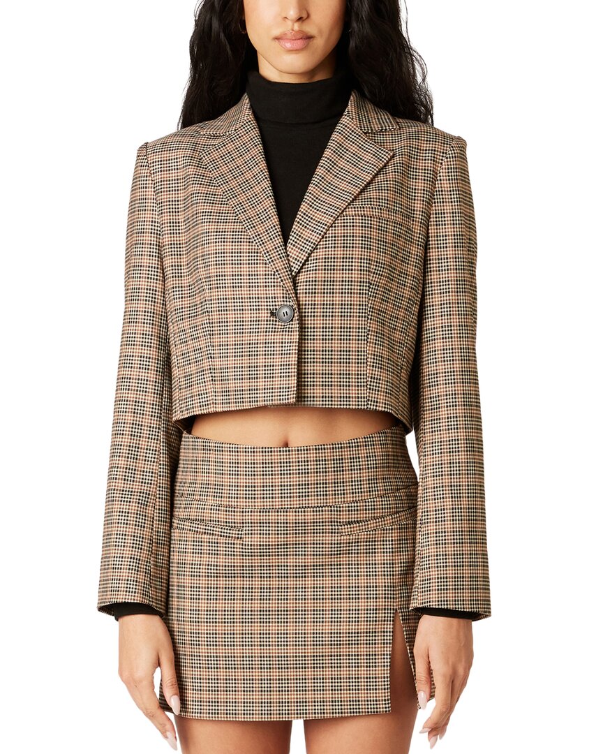 Nia Cropped Jacket Chestnut