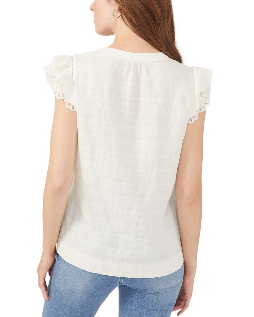 J.Mclaughlin Cailin Linen-Blend Blouse
