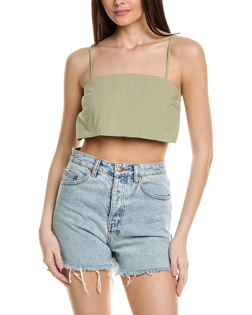 Line & Dot Top Green