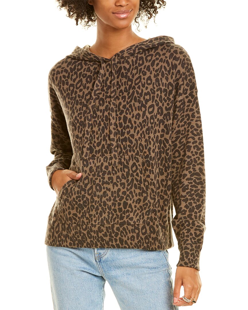 Skull Cashmere Leopard Cashmere-Blend Hoodie Regular 0 (XS) Black